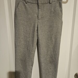 Zara Dress Trousers Boy Size 7 Gray Blend Clasp Closure Adjustable Waist